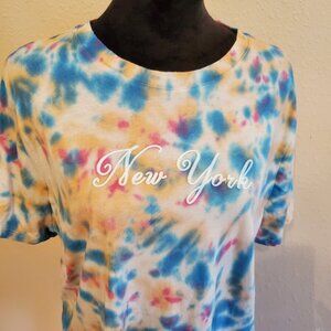 Forever 21 Women's Tie Dye Short Sleeve T-shirt, Size 1X